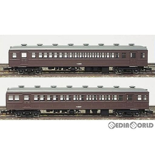 【新品即納】[RWM] (再販) 13007 着色済み サハ45形+サハ48形 2両セット 茶色 エコノミーキット 組立キット Nゲージ 鉄道模型 GREENMAX(グリーンマックス) (20221119)