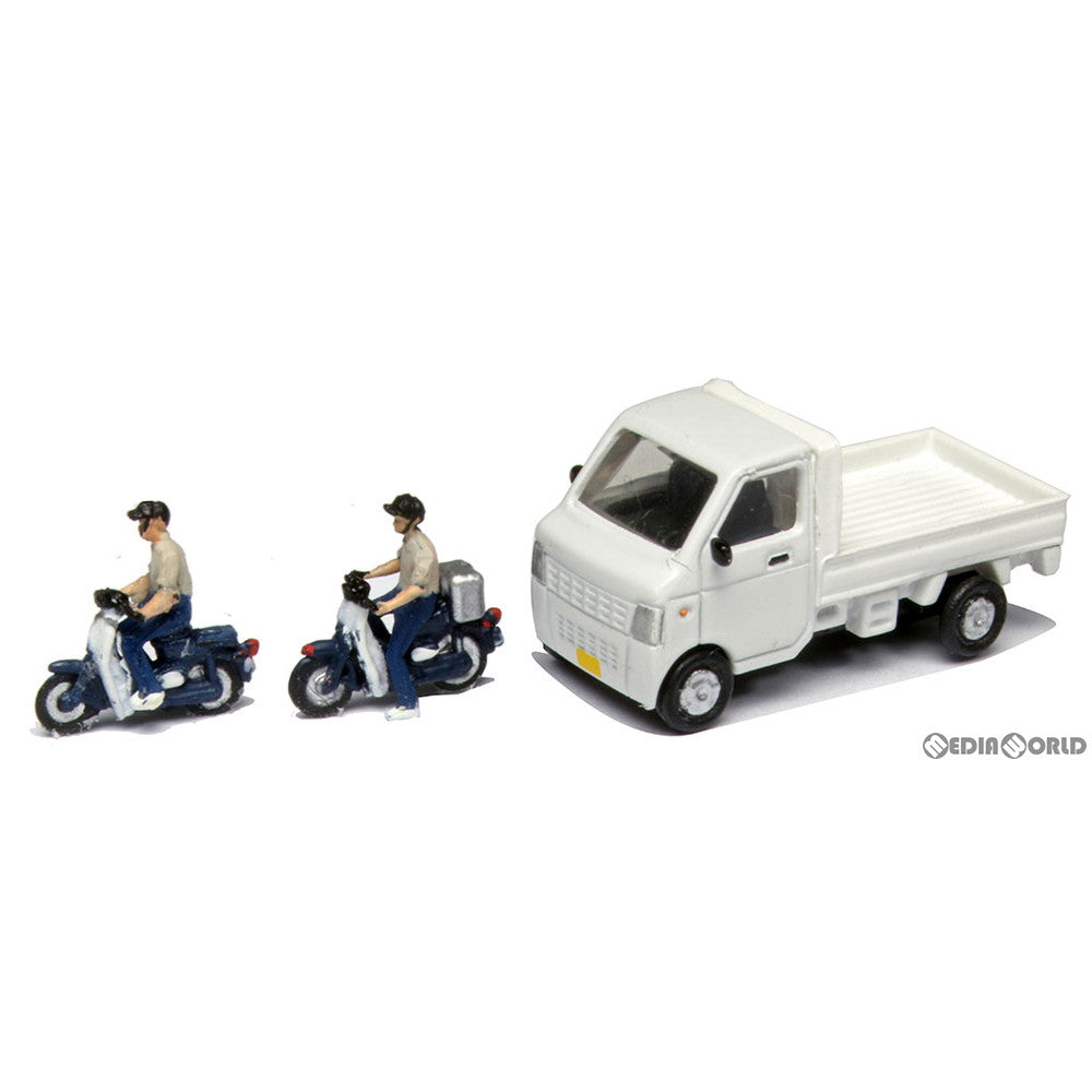 【新品即納】[RWM] (再販) 24-235 (N) 人形 出前・配達(バイク2台+軽トラック1台入) Nゲージ 鉄道模型 KATO(カトー) (20220210)