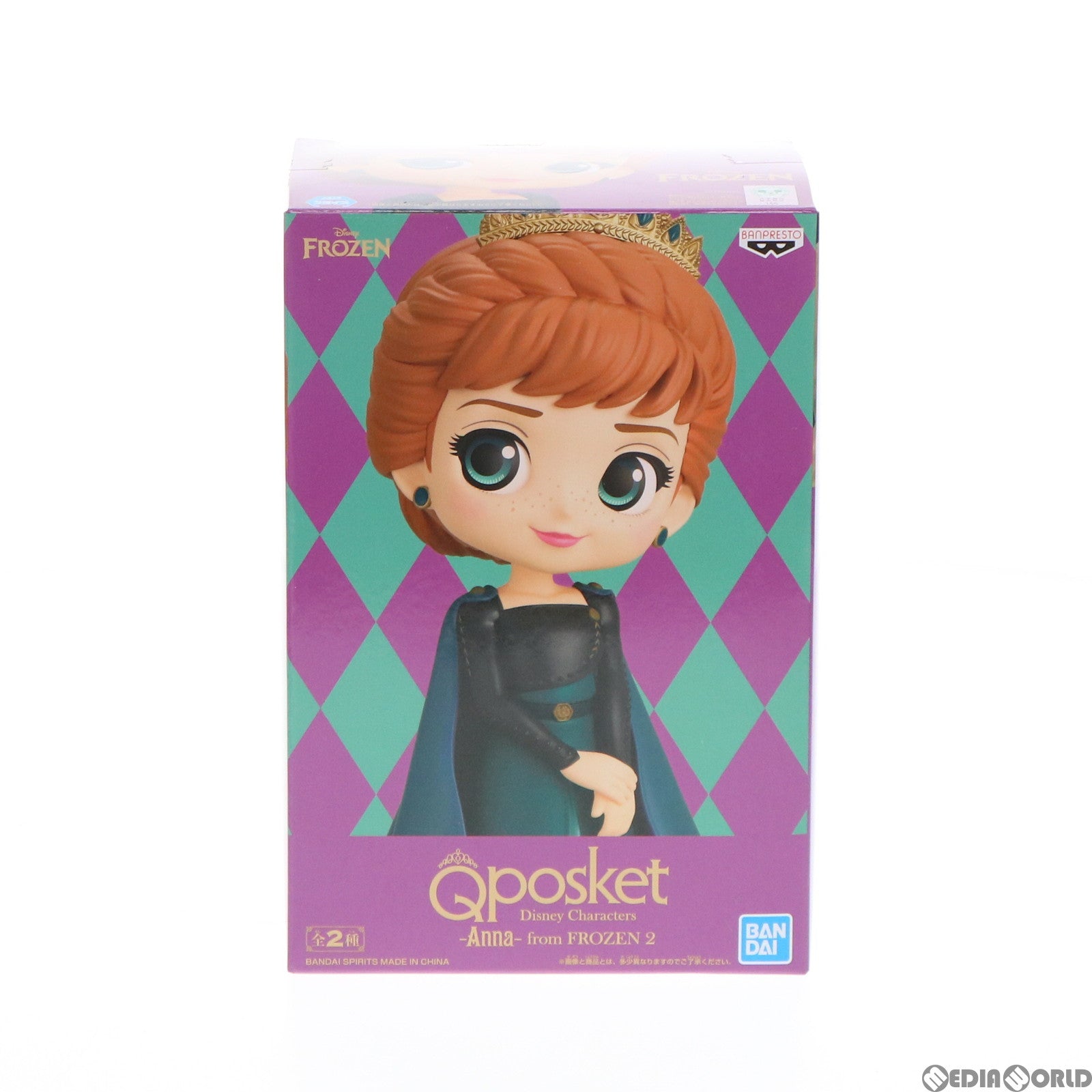 【中古即納】[FIG] アナ A(ノーマルカラー) Q posket Disney Characters -Anna- from FROZEN 2 アナと雪の女王2 フィギュア プライズ(2569954) バンプレスト(20220120)