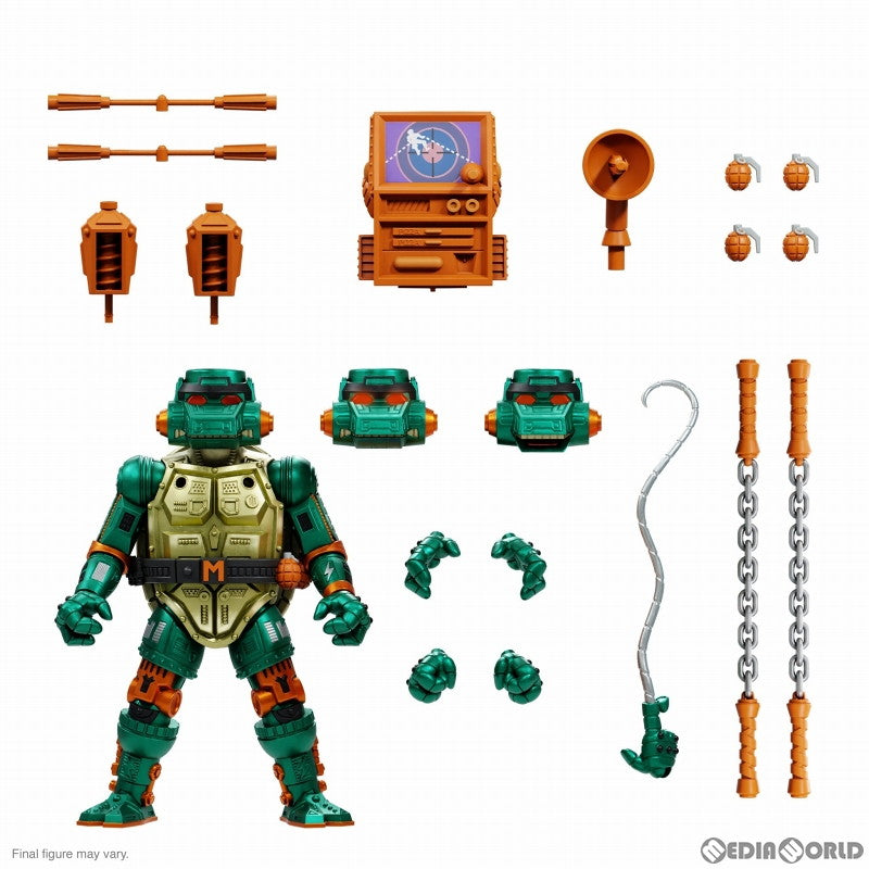 【新品即納】[FIG] ウォーリアー・メタルヘッド ミケランジェロ ティーンエイジ・ミュータント・ニンジャ・タートルズ TMNT wave 7 アルティメイト 7インチ アクションフィギュア スーパー7(20230325)