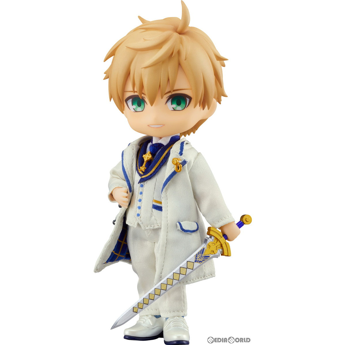 【新品】【お取り寄せ】[FIG] ねんどろいどどーる セイバー/アーサー・ペンドラゴン〔プロトタイプ〕霊衣開放-ホワイトローズ- Ver. Fate/Grand Order(フェイト/グランドオーダー) 完成品 可動フィギュア オランジュ・ルージュ(20221222)