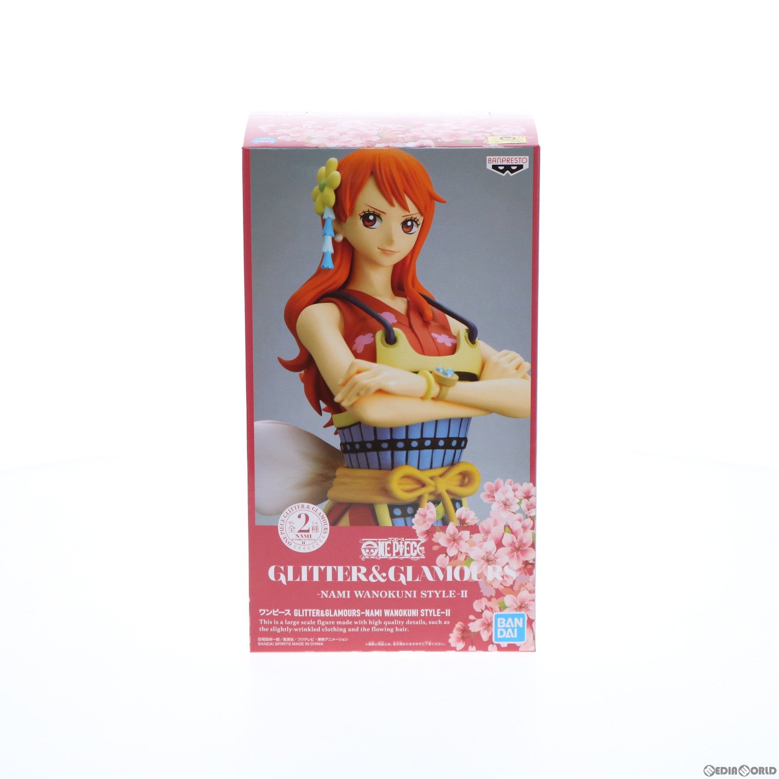 【中古即納】[FIG] ナミ A(衣装レッド) ワンピース GLITTER&GLAMOURS-NAMI WANOKUNI STYLE-II ONE PIECE フィギュア プライズ(2575086) バンプレスト(20220315)
