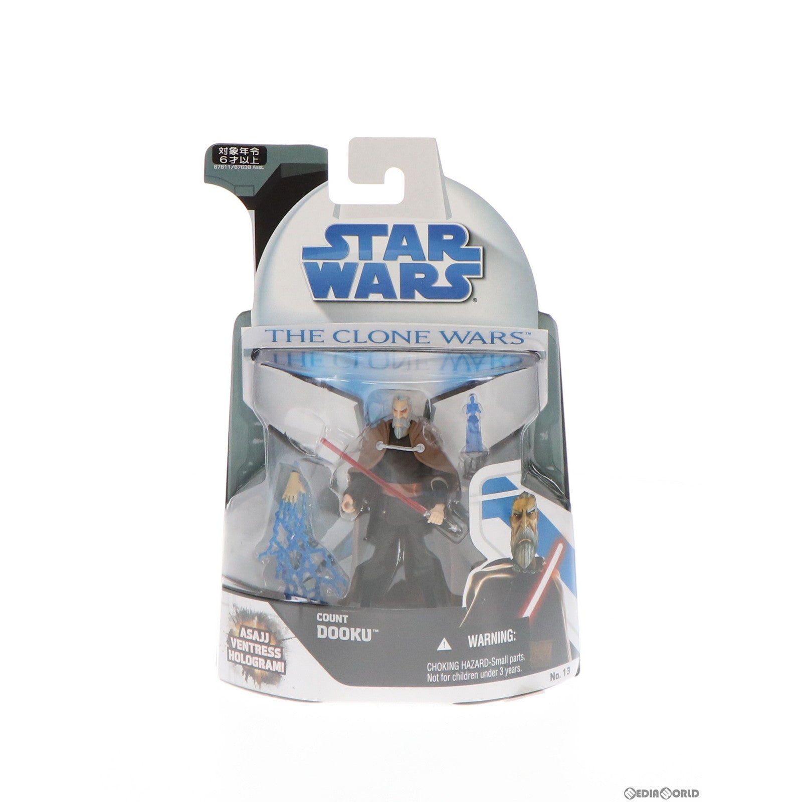 【中古即納】[FIG] スター・ウォーズ ベーシックフィギュア No.13 ドゥークー伯爵 STAR WARS クローン・ウォーズ 完成品 可動フィギュア トミーダイレクト/ハズブロ(20081231)