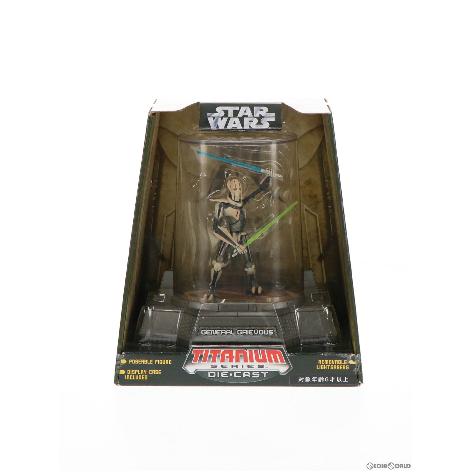 【中古即納】[FIG] スター・ウォーズ タイタニウムフィギュア グリーバス将軍 STAR WARS 完成品 可動フィギュア トミーダイレクト/ハズブロ(20081231)