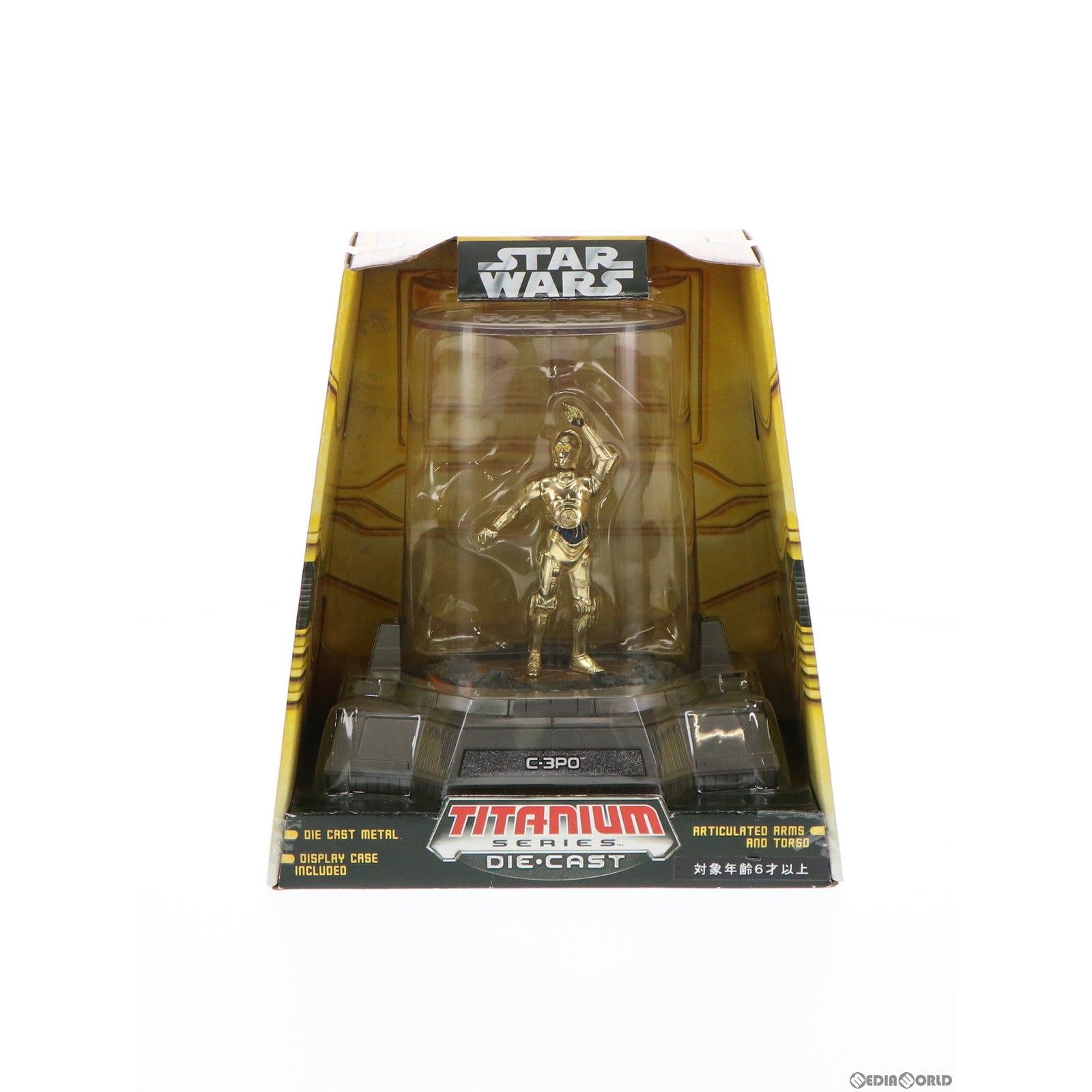 【中古即納】[FIG] スター・ウォーズ タイタニウムフィギュア C-3PO STAR WARS 完成品 可動フィギュア トミーダイレクト/ハズブロ(20081231)