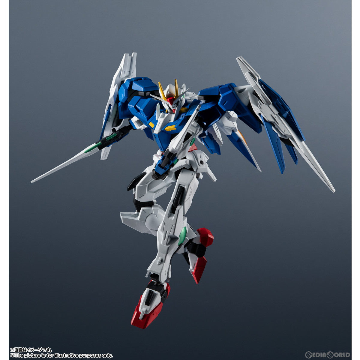 TAMASHII NATIONS GUNDAM UNIVERSE 機動戦士ガンダム00 GN-0000+GNR-010 00 RAISER  約150mm ABS&PVC製 塗装済み可動フィギュア