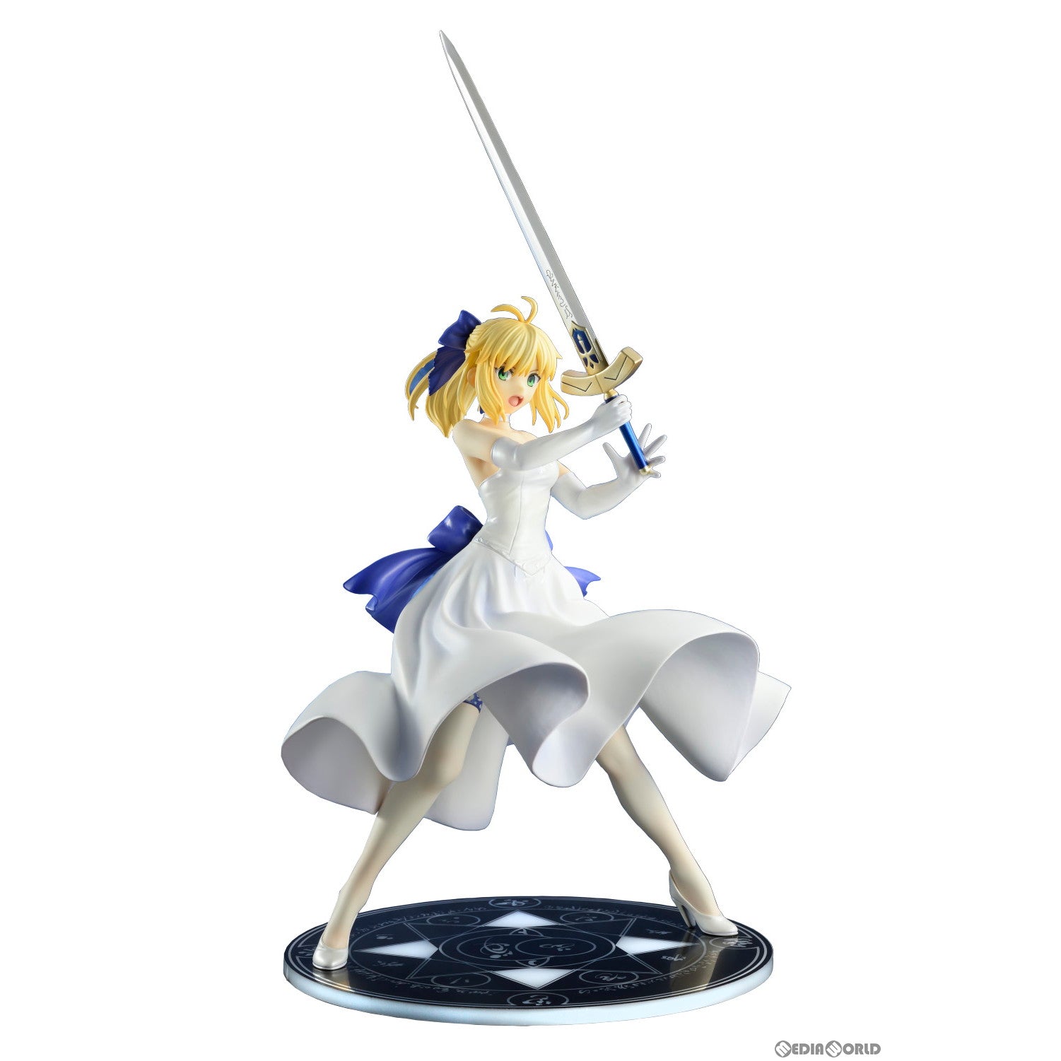 【新品即納】[FIG] セイバー 白ドレス リニューアルVer. Fate/stay night [Unlimited Blade Works] (フェイト/ステイナイト アンリミテッドブレイドワークス) 1/8 完成品 フィギュア(BF139) ベルファイン(20220928)