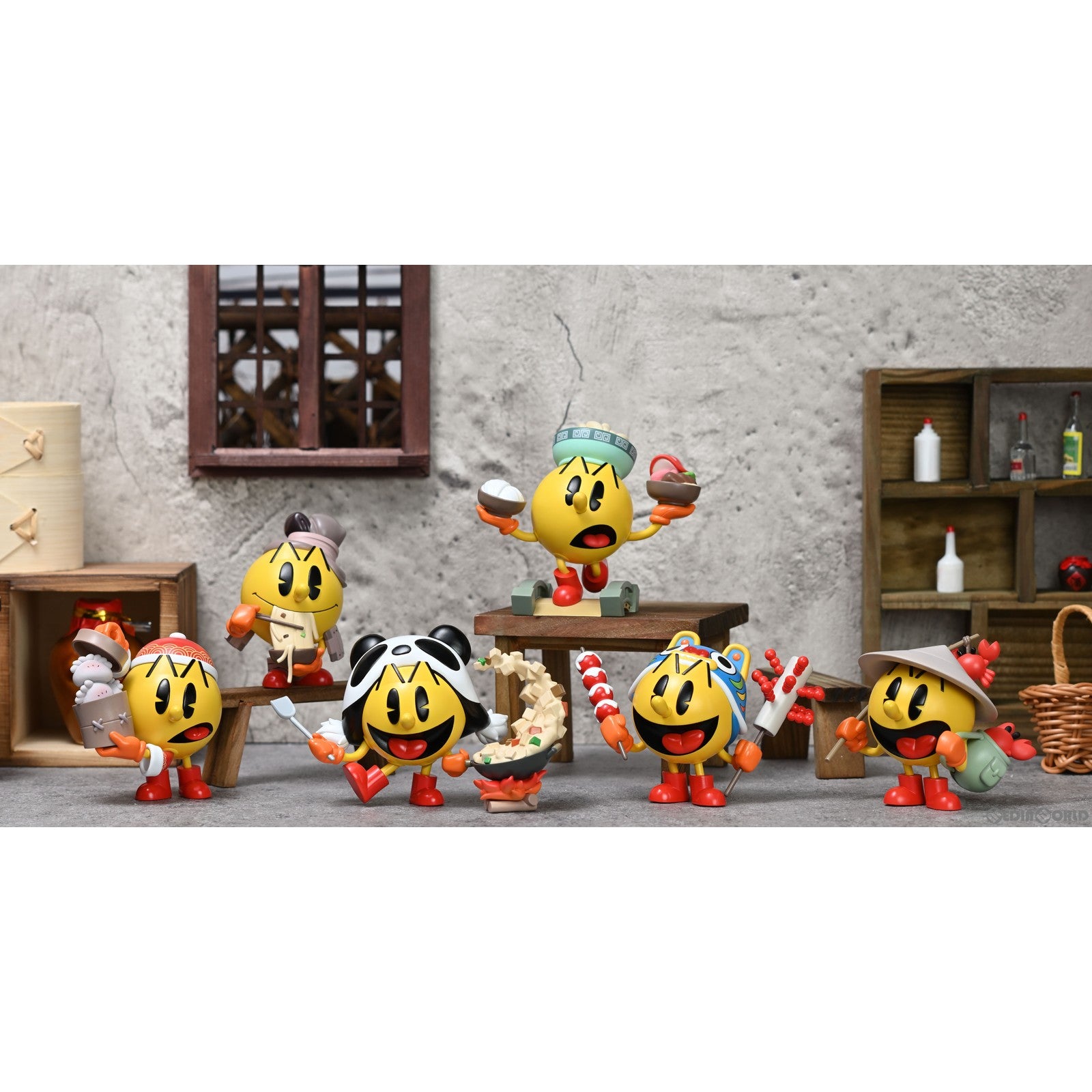 【新品即納】[BOX][FIG] パックマン 食全食美(ショクゼンショクビ) シリーズ トレーディングフィギュア(6個) RIBOSE(核糖文化) (20230318)