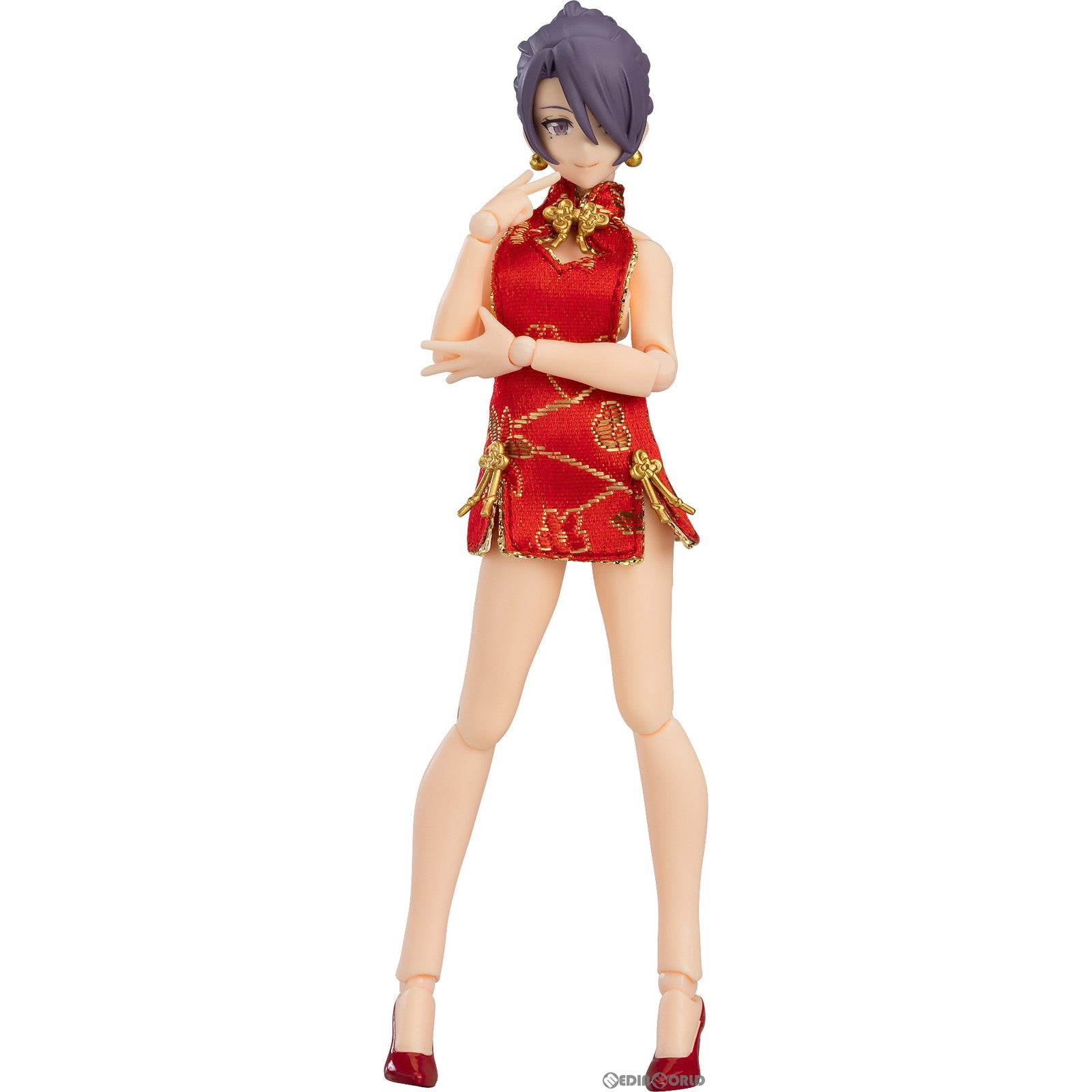 【新品即納】[FIG] figma(フィグマ) 569 女性body(ミカ) with ミニスカートチャイナワンピコーデ figma styles(フィグマ スタイルズ) 完成品 可動フィギュア マックスファクトリー(20230420)
