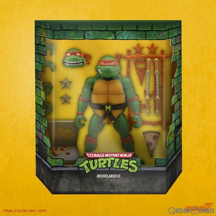 【新品即納】[FIG] (再販) ミケランジェロ ティーンエイジ・ミュータント・ニンジャ・タートルズ TMNT wave 3 アルティメイト 7インチ アクションフィギュア スーパー7(20220723)