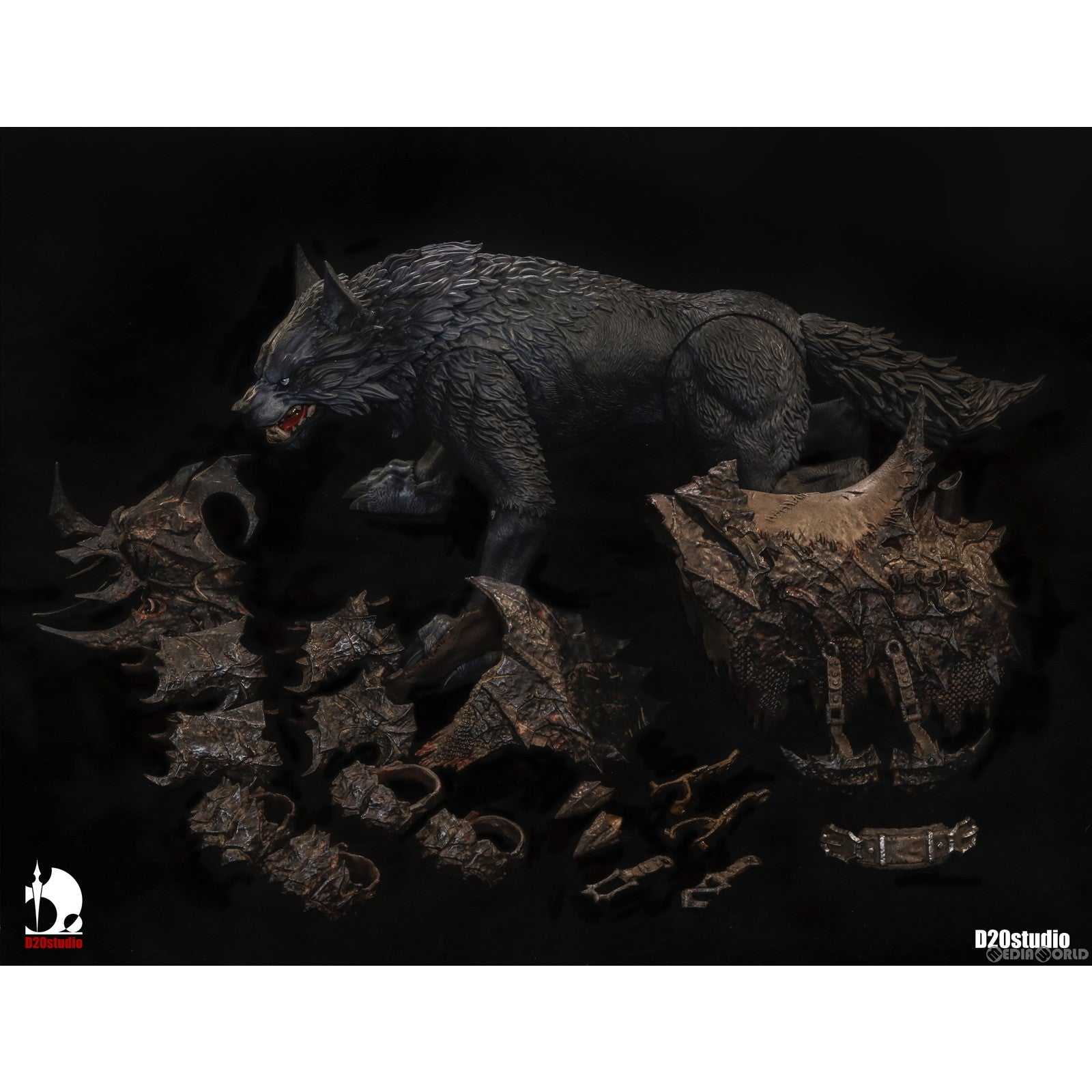 【新品即納】[FIG] バトルウルフ 鉄刃 スタンダードエディション(ブラック) 1/12 完成品 可動フィギュア D20studio(D20スタジオ) (20221013)