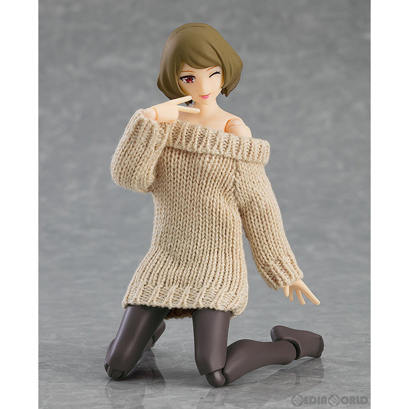 【新品即納】[FIG] figma(フィグマ) 574 女性body(チアキ) with オフショルセーターワンピコーデ figma styles(フィグマ スタイルズ) 完成品 可動フィギュア マックスファクトリー(20230526)