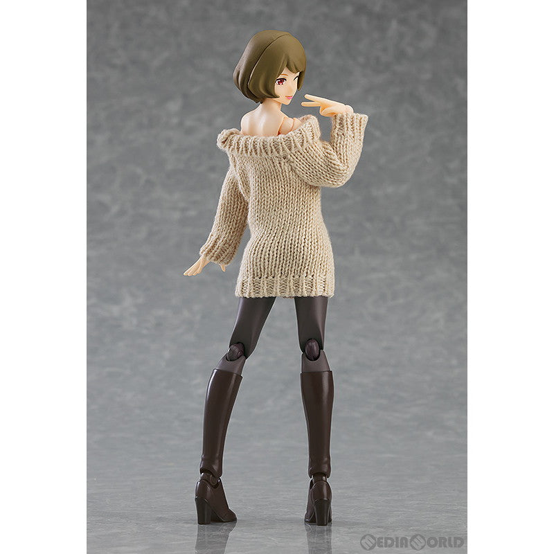 【新品即納】[FIG] figma(フィグマ) 574 女性body(チアキ) with オフショルセーターワンピコーデ figma styles(フィグマ スタイルズ) 完成品 可動フィギュア マックスファクトリー(20230526)