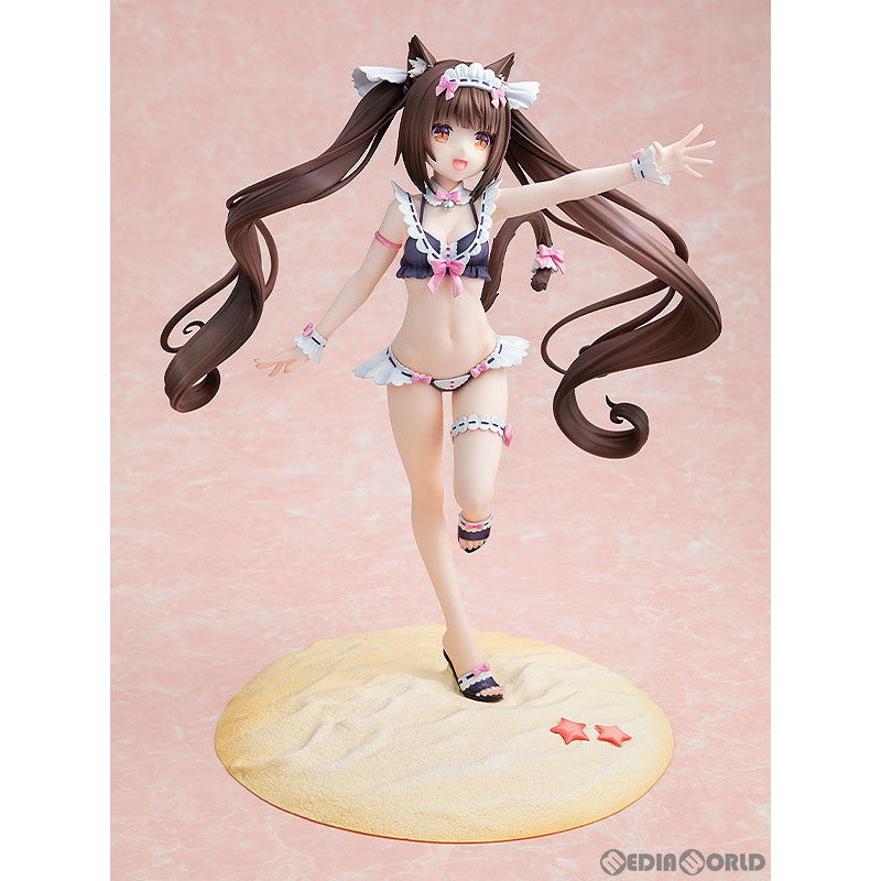 【新品即納】[FIG] ショコラ メイド水着ver. ネコぱら 1/7 完成品 フィギュア KADOKAWA(カドカワ) (20230429)