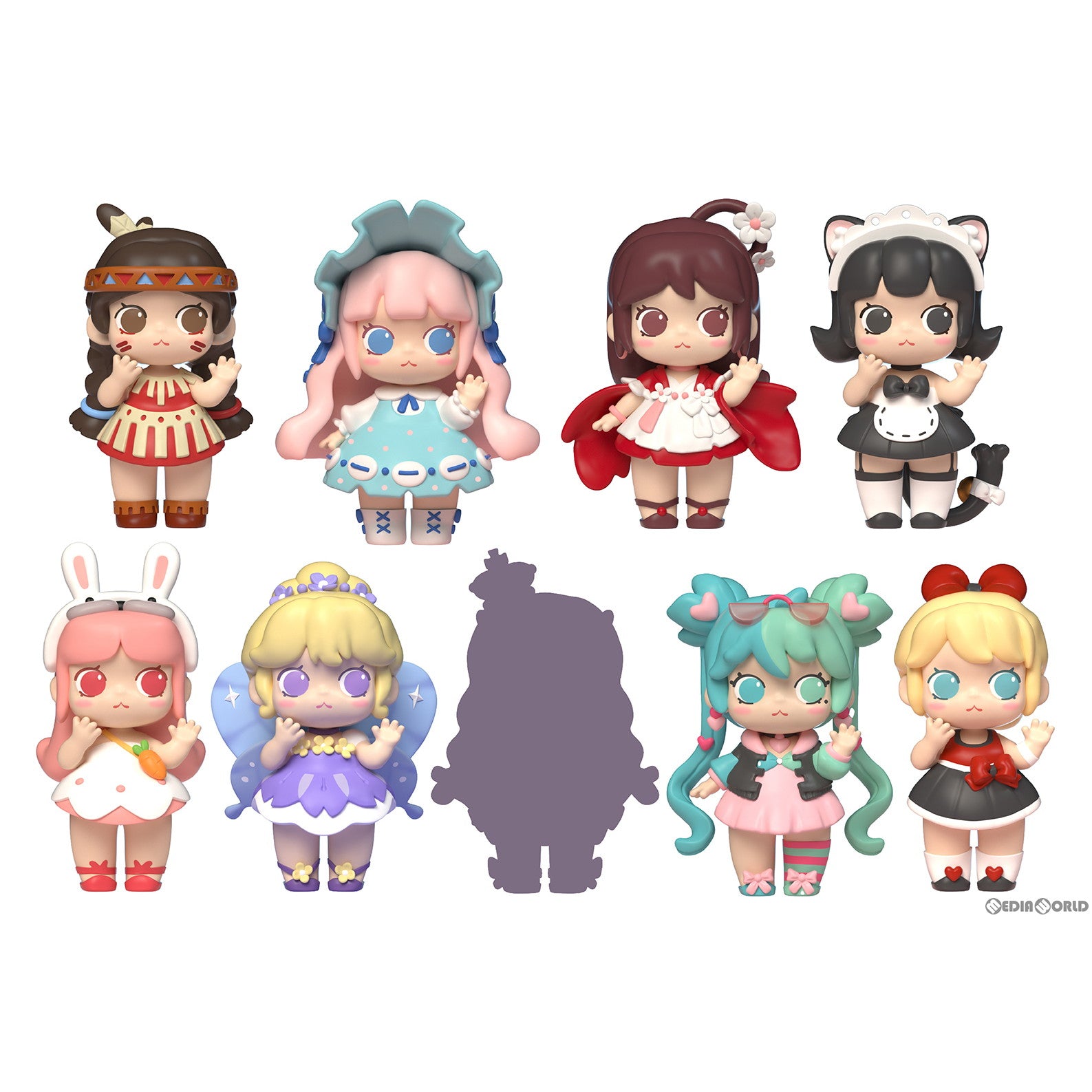 【新品即納】[BOX][FIG]HELLO MINIWORLD(ハロー ミニワールド) フィギュア(9個)(PF207) Shenzhen Mabell Animation Development Co.Ltd/PLUM(プラム)(20220930)