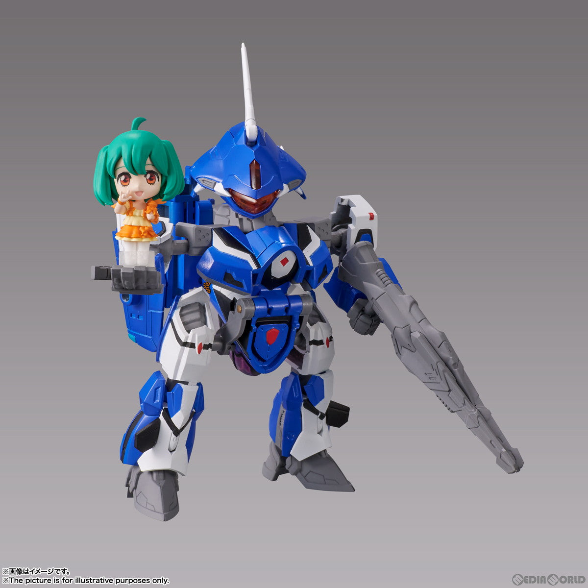 【新品即納】[FIG] TINY SESSION(タイニーセッション) VF-25G メサイアバルキリー(ミシェル機) with ランカ マクロスF(フロンティア) 完成品 可動フィギュア バンダイスピリッツ(20221118)
