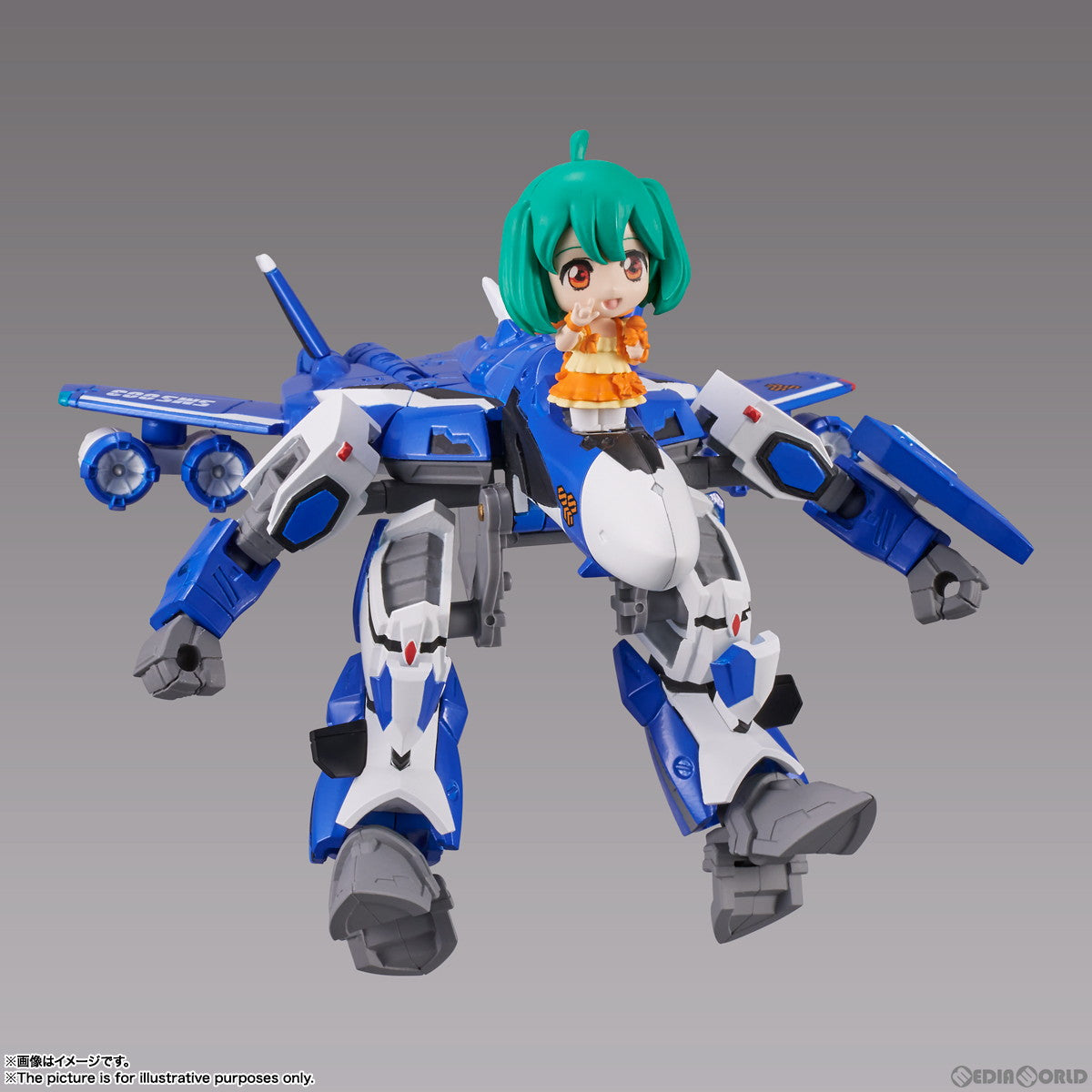 【新品即納】[FIG] TINY SESSION(タイニーセッション) VF-25G メサイアバルキリー(ミシェル機) with ランカ マクロスF(フロンティア) 完成品 可動フィギュア バンダイスピリッツ(20221118)