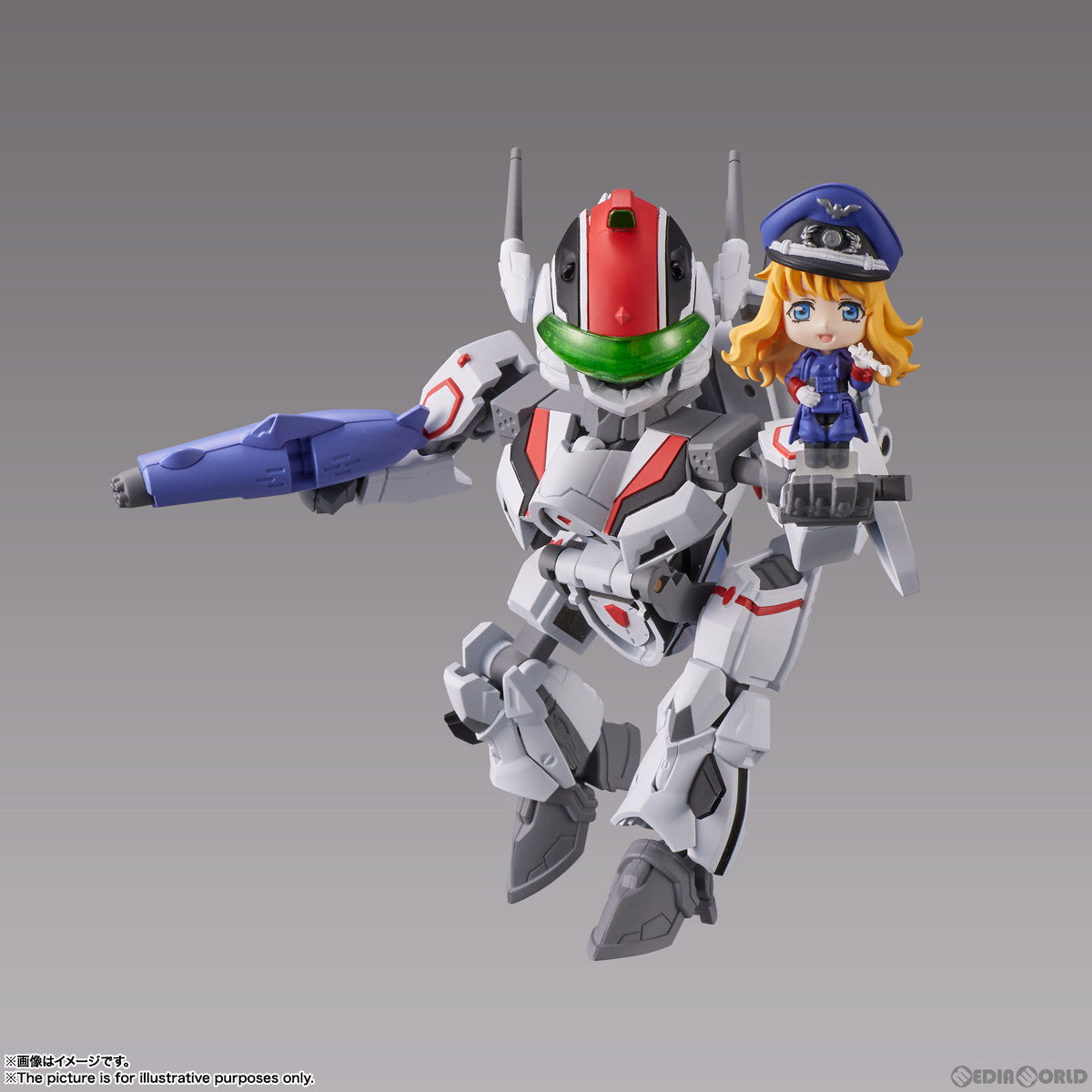 【新品即納】[FIG] TINY SESSION(タイニーセッション) VF-25F メサイアバルキリー(アルト機) with シェリル マクロスF(フロンティア) 完成品 可動フィギュア バンダイスピリッツ(20221118)