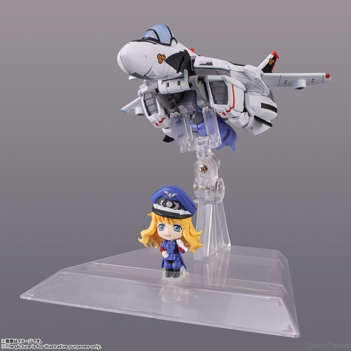 【新品即納】[FIG] TINY SESSION(タイニーセッション) VF-25F メサイアバルキリー(アルト機) with シェリル マクロスF(フロンティア) 完成品 可動フィギュア バンダイスピリッツ(20221118)