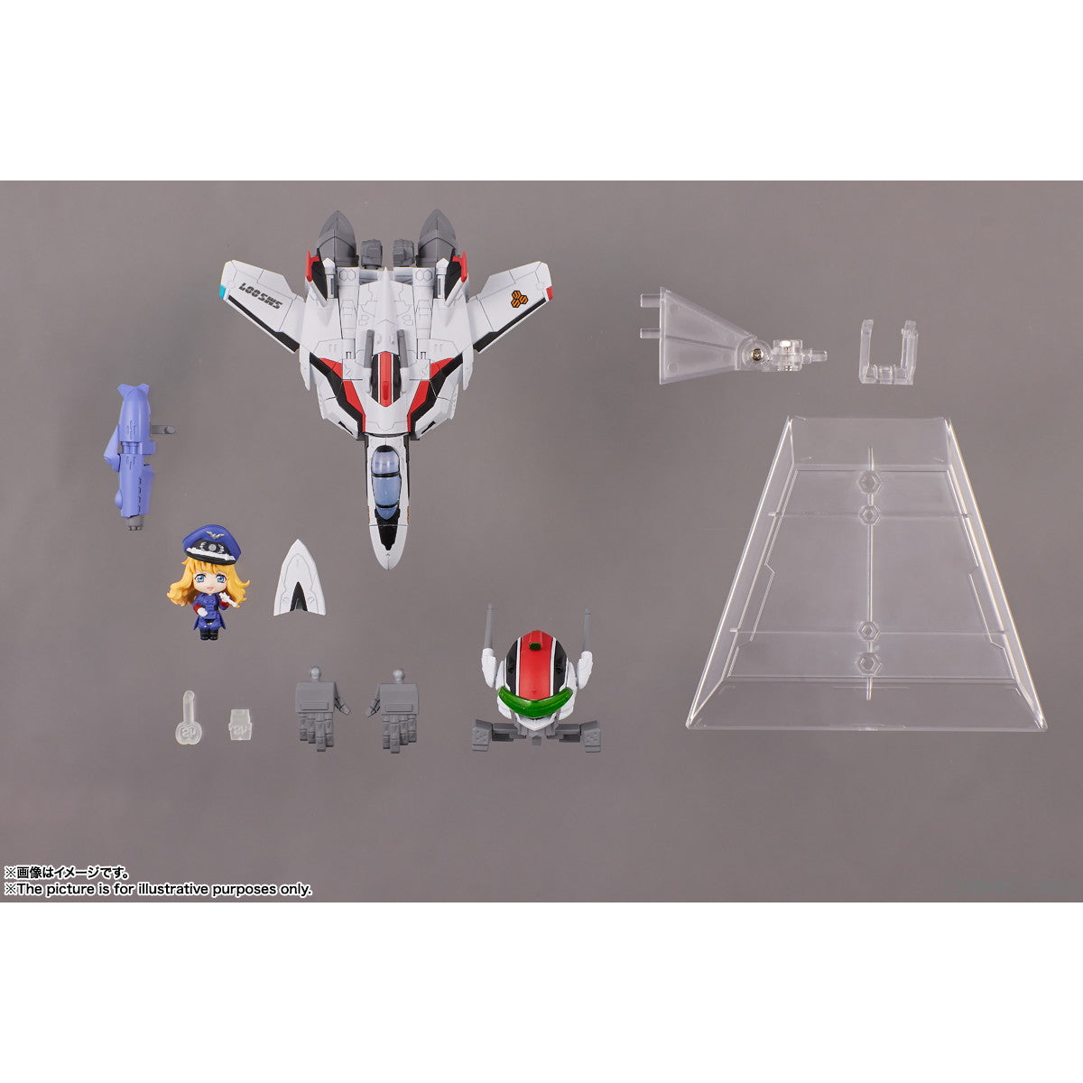 【新品即納】[FIG] TINY SESSION(タイニーセッション) VF-25F メサイアバルキリー(アルト機) with シェリル マクロスF(フロンティア) 完成品 可動フィギュア バンダイスピリッツ(20221118)