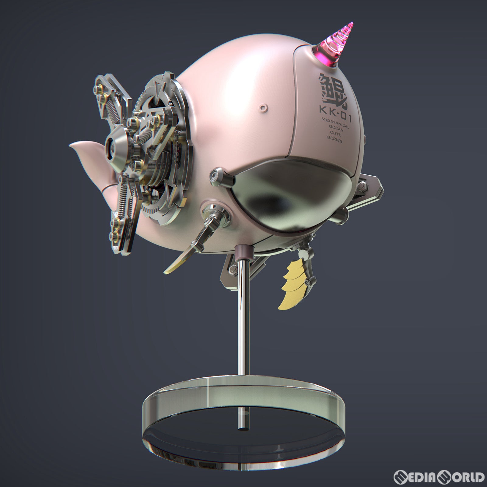 【新品即納】[FIG] ZERO PLAIN メカニカル・オーシャン・キュート KK-01A 鯤(コン) ピンク コレクションフィギュア 模道空間 SAYING ZONE(セーイング・ゾーン) (20230326)