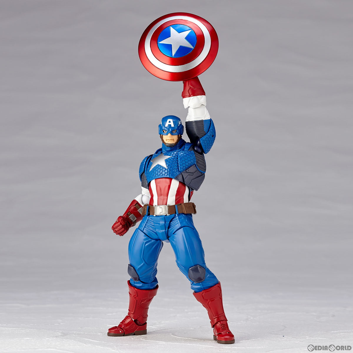 【新品即納】[FIG](再販)フィギュアコンプレックス アメイジング・ヤマグチ No.007 キャプテン・アメリカ MARVEL(マーベル) 完成品 可動フィギュア 海洋堂(20230430)