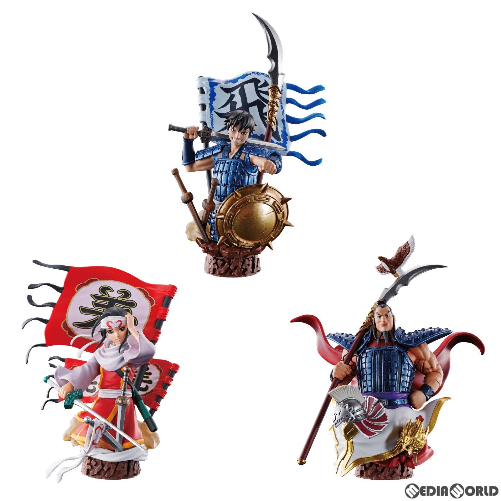 【新品即納】[BOX][FIG] プチラマEXシリーズ キングダム 覇道の第一章 フィギュア(3個) メガハウス(20221210)