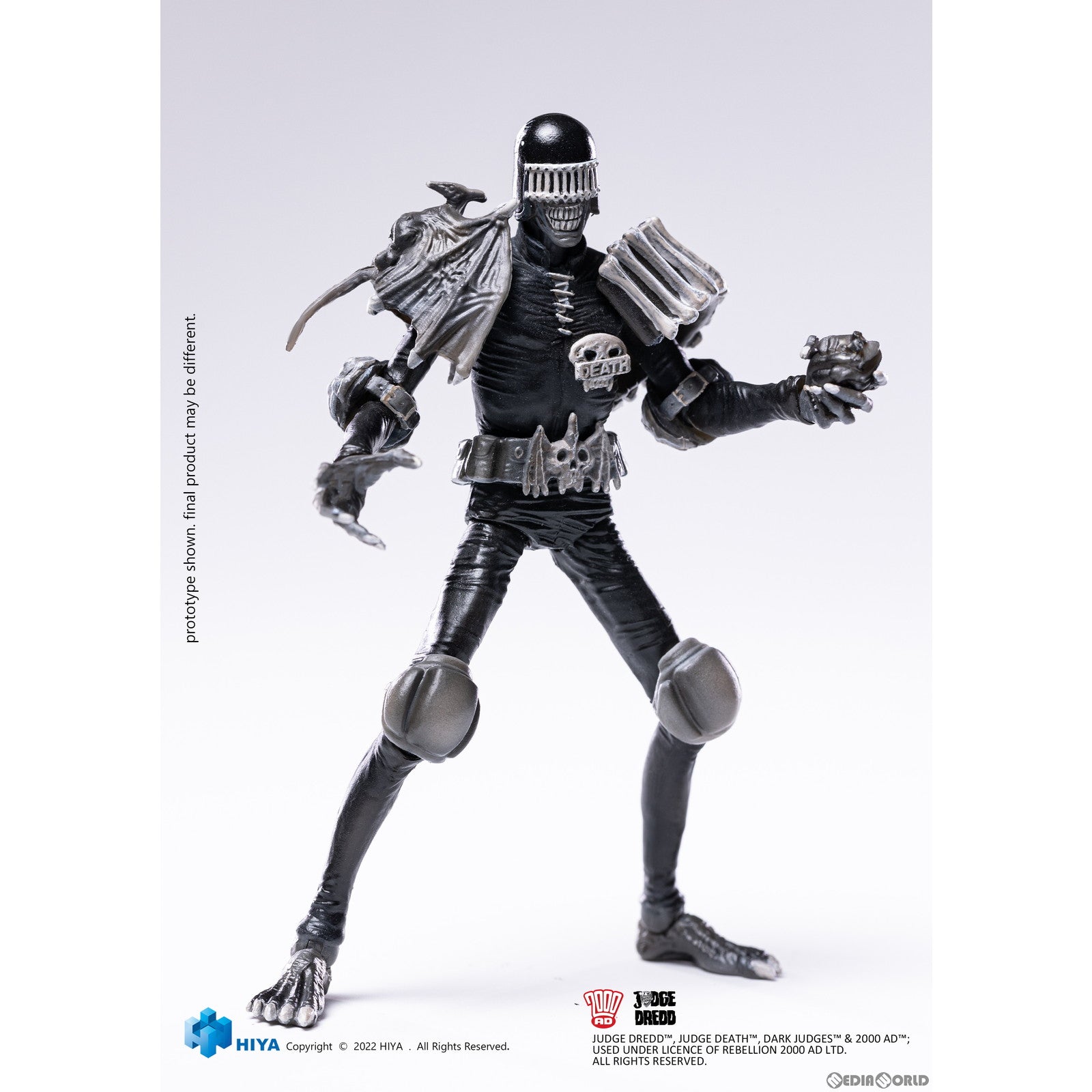 【新品即納】[FIG] エクスクイジット ミニ ジャッジデス ブラック&ホワイト ジャッジドレッド 1/18 アクションフィギュア(EMJ0201) ハイヤトイズ(20230531)