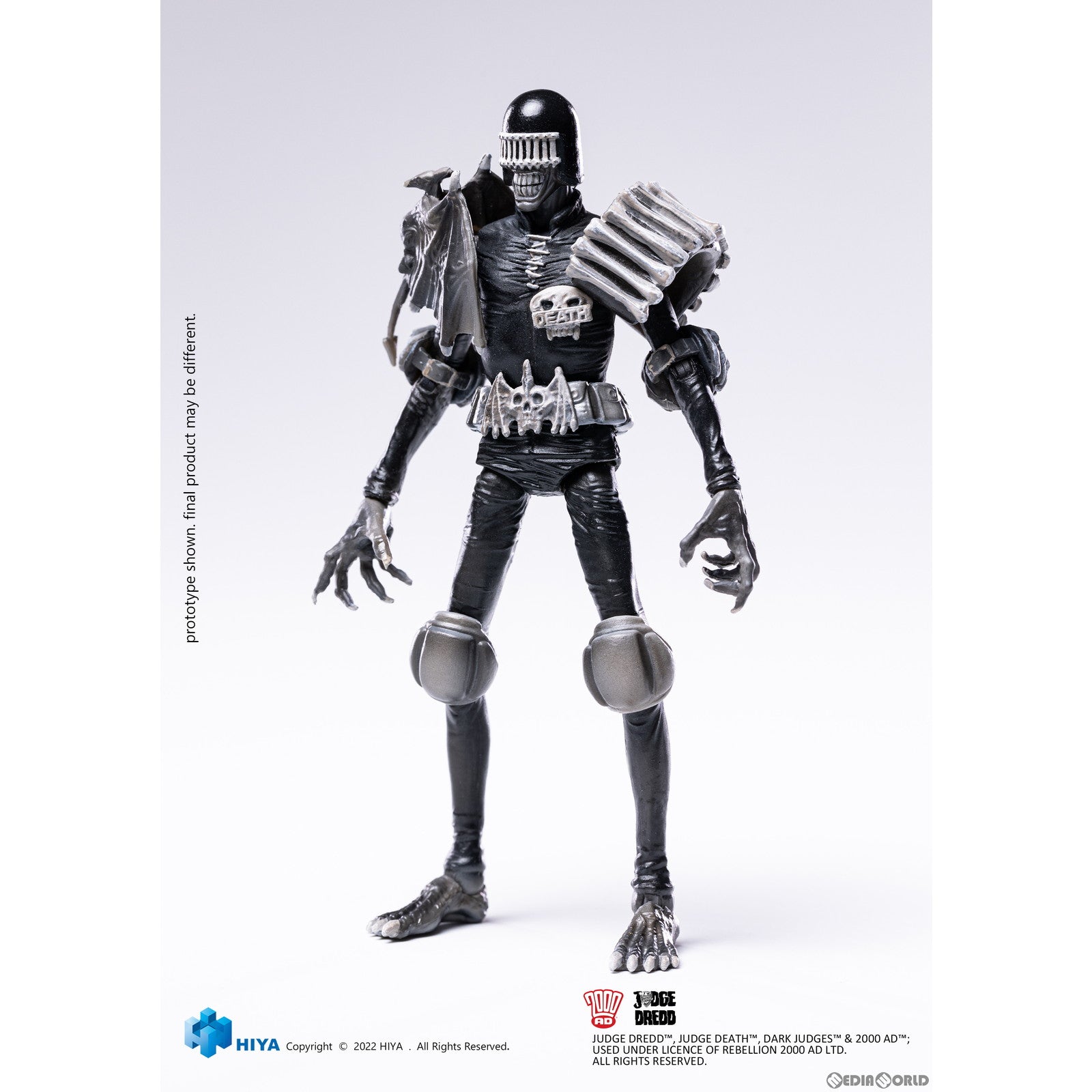 【新品即納】[FIG] エクスクイジット ミニ ジャッジデス ブラック&ホワイト ジャッジドレッド 1/18 アクションフィギュア(EMJ0201) ハイヤトイズ(20230531)