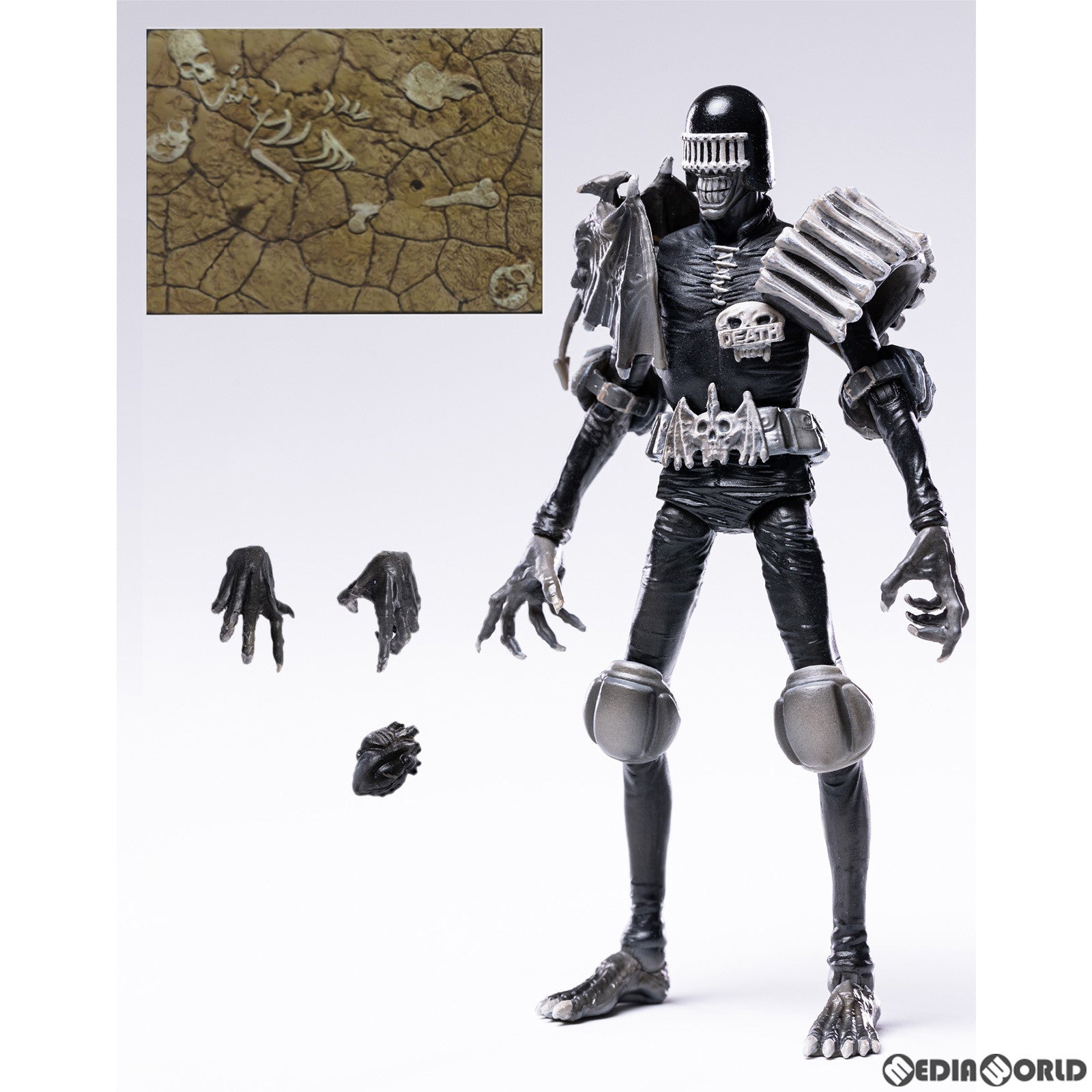 【新品即納】[FIG] エクスクイジット ミニ ジャッジデス ブラック&ホワイト ジャッジドレッド 1/18 アクションフィギュア(EMJ0201) ハイヤトイズ(20230531)