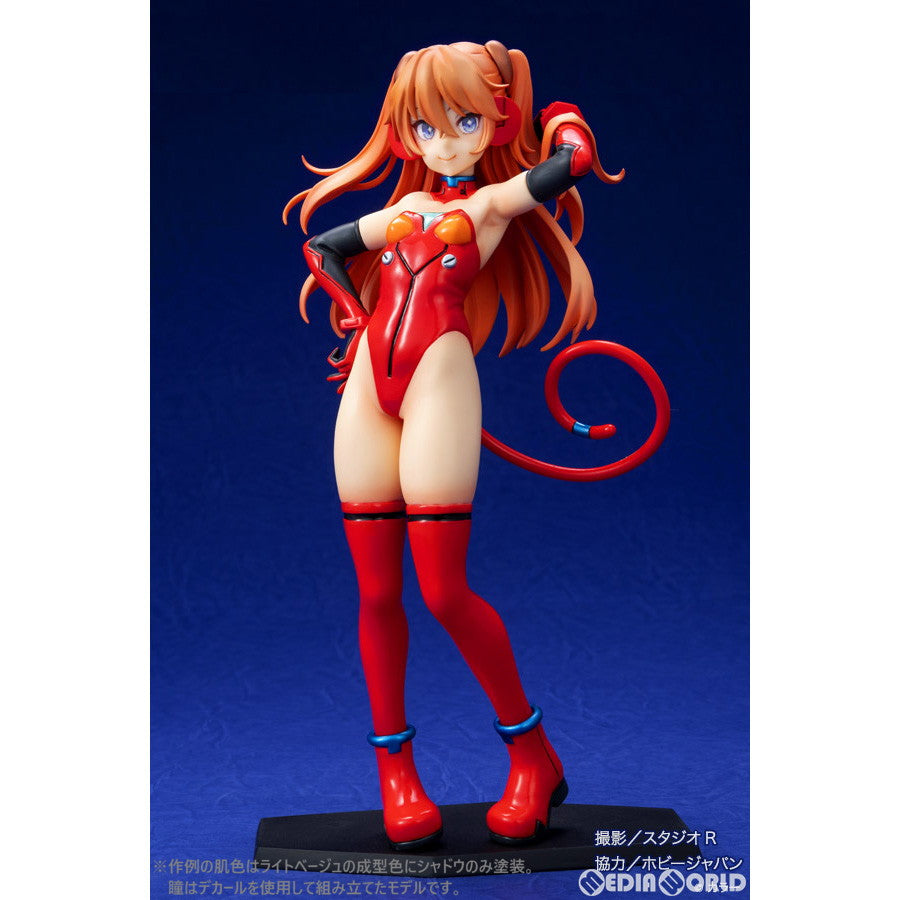 【新品即納】[FIG] (再販) エヴァンゲリオンぐりむろっく!PLUS アスカ 成形色ホワイト 1/8 レジンキャスト製組立キット フィギュア RCベルグ(20221228)