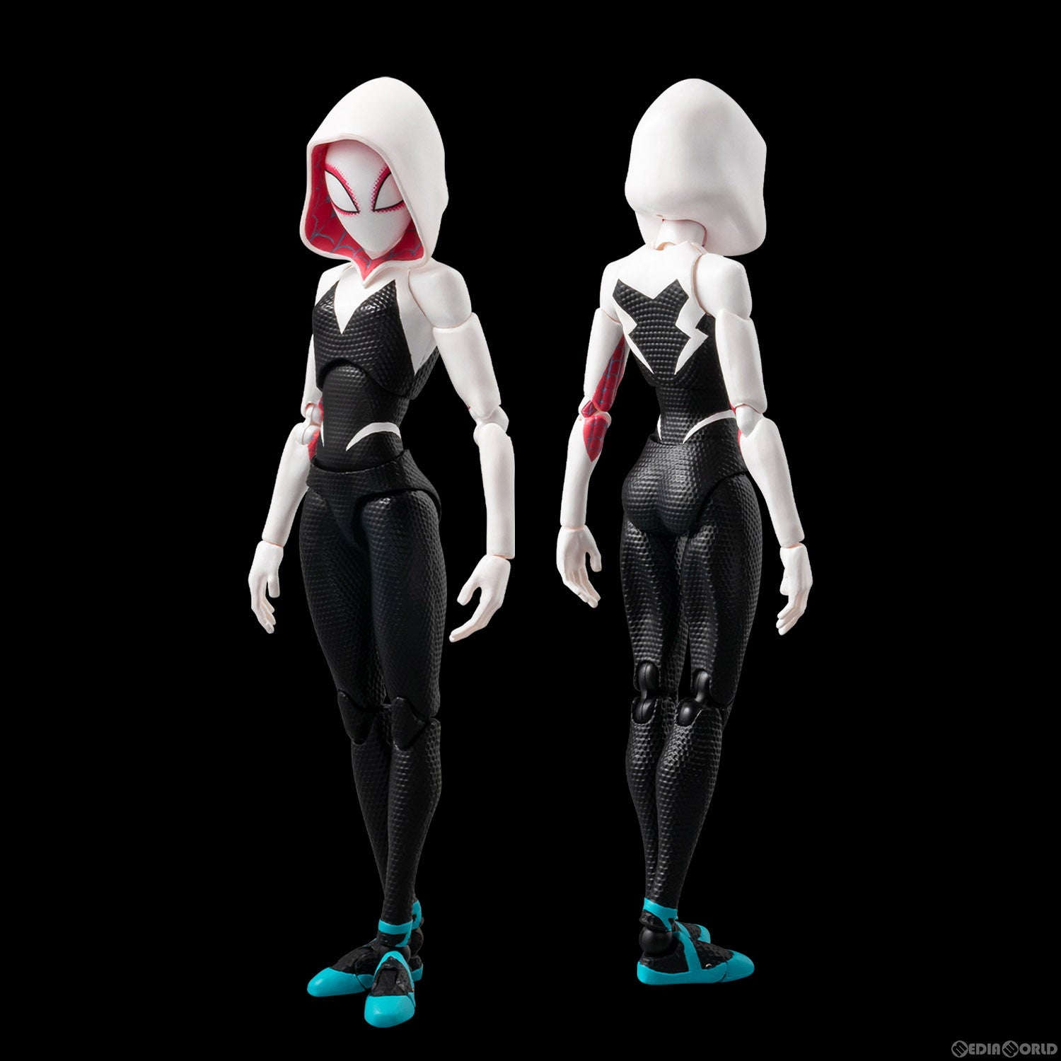 【新品即納】[FIG] SVアクション スパイダー・グウェン&スパイダー・ハム スパイダーマン:スパイダーバース 完成品 可動フィギュア 千値練(せんちねる) (20230611)