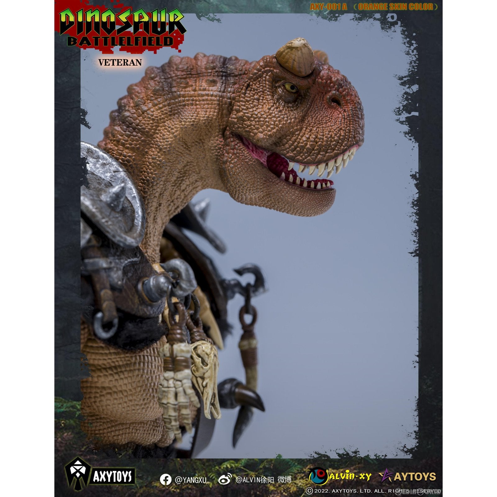 【新品即納】[FIG] ダイナソー・バトルフィールド 古参兵(オレンジ) 1/12 完成品 可動フィギュア(AXY001A) AXYTOYS(20230121)