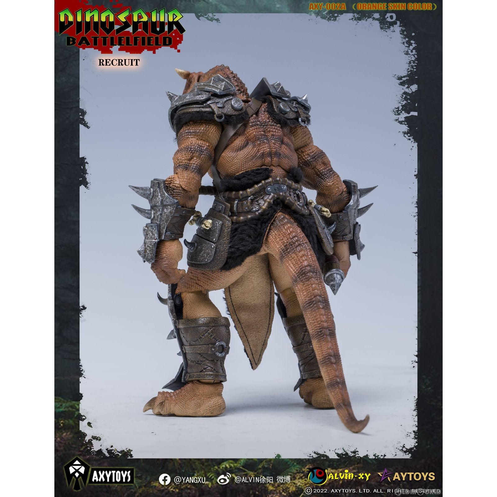 【新品即納】[FIG] ダイナソー・バトルフィールド 新兵(オレンジ) 1/12 完成品 可動フィギュア(AXY002A) AXYTOYS(20230121)