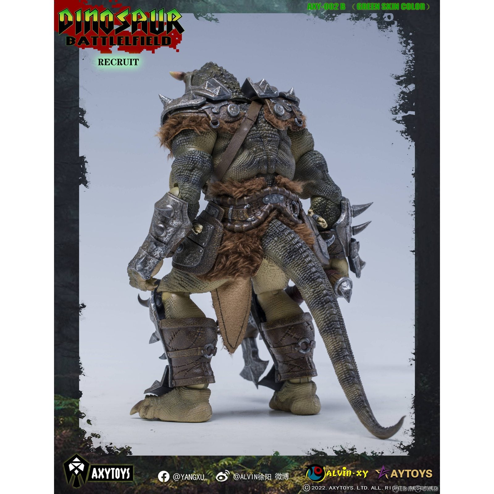 【新品即納】[FIG] ダイナソー・バトルフィールド 新兵(グリーン) 1/12 完成品 可動フィギュア(AXY002B) AXYTOYS(20230121)