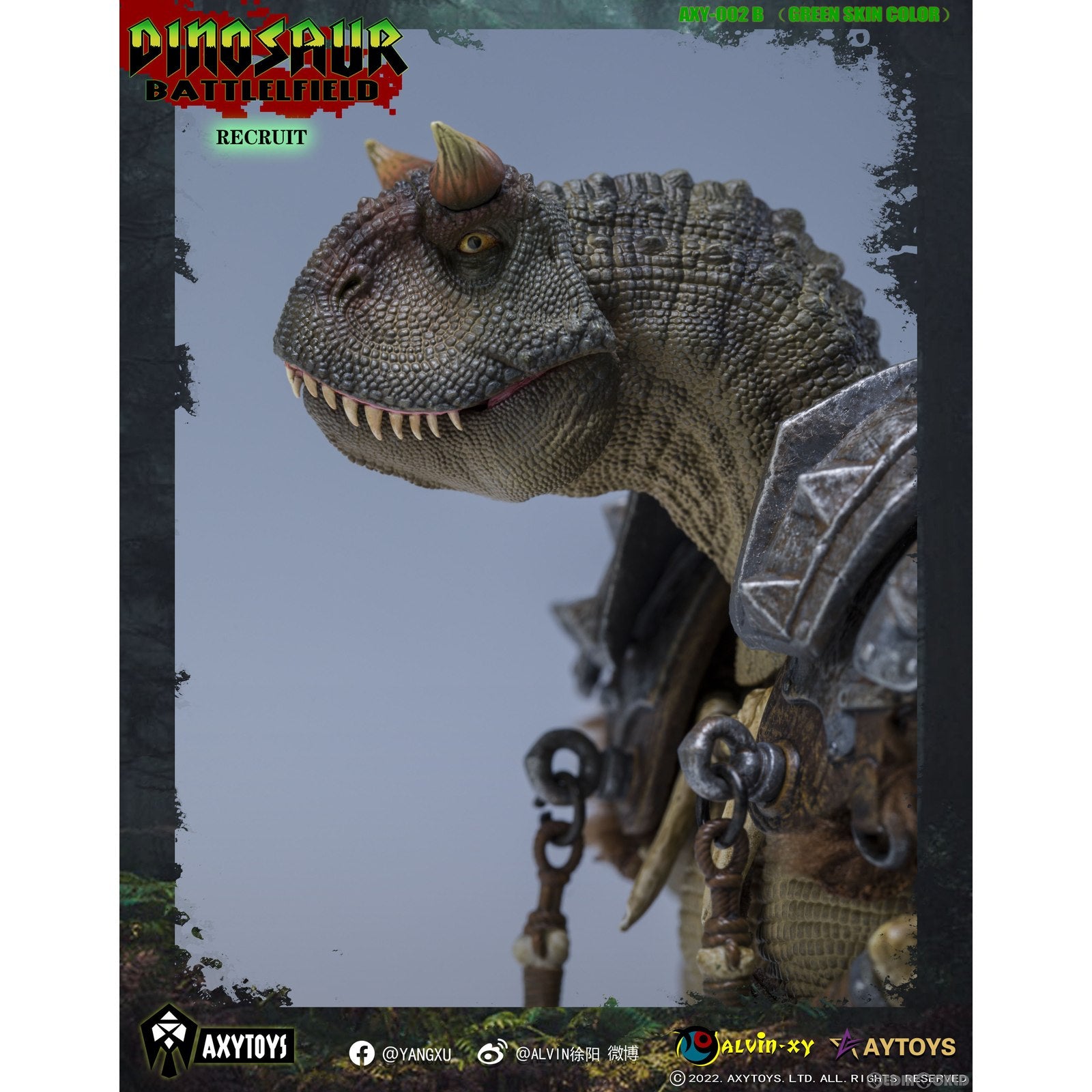 【新品即納】[FIG] ダイナソー・バトルフィールド 新兵(グリーン) 1/12 完成品 可動フィギュア(AXY002B) AXYTOYS(20230121)