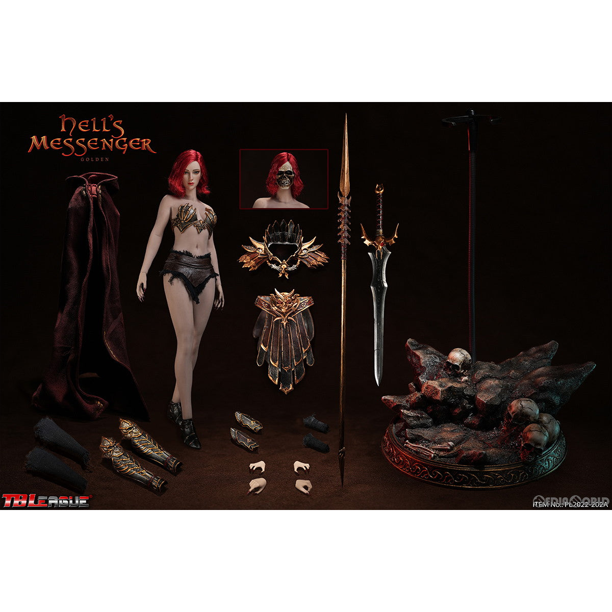 【新品即納】[FIG] ヘルズ メッセンジャー ゴールデン 1/6 アクションフィギュア(PL2022-202A) TBリーグ(20230531)