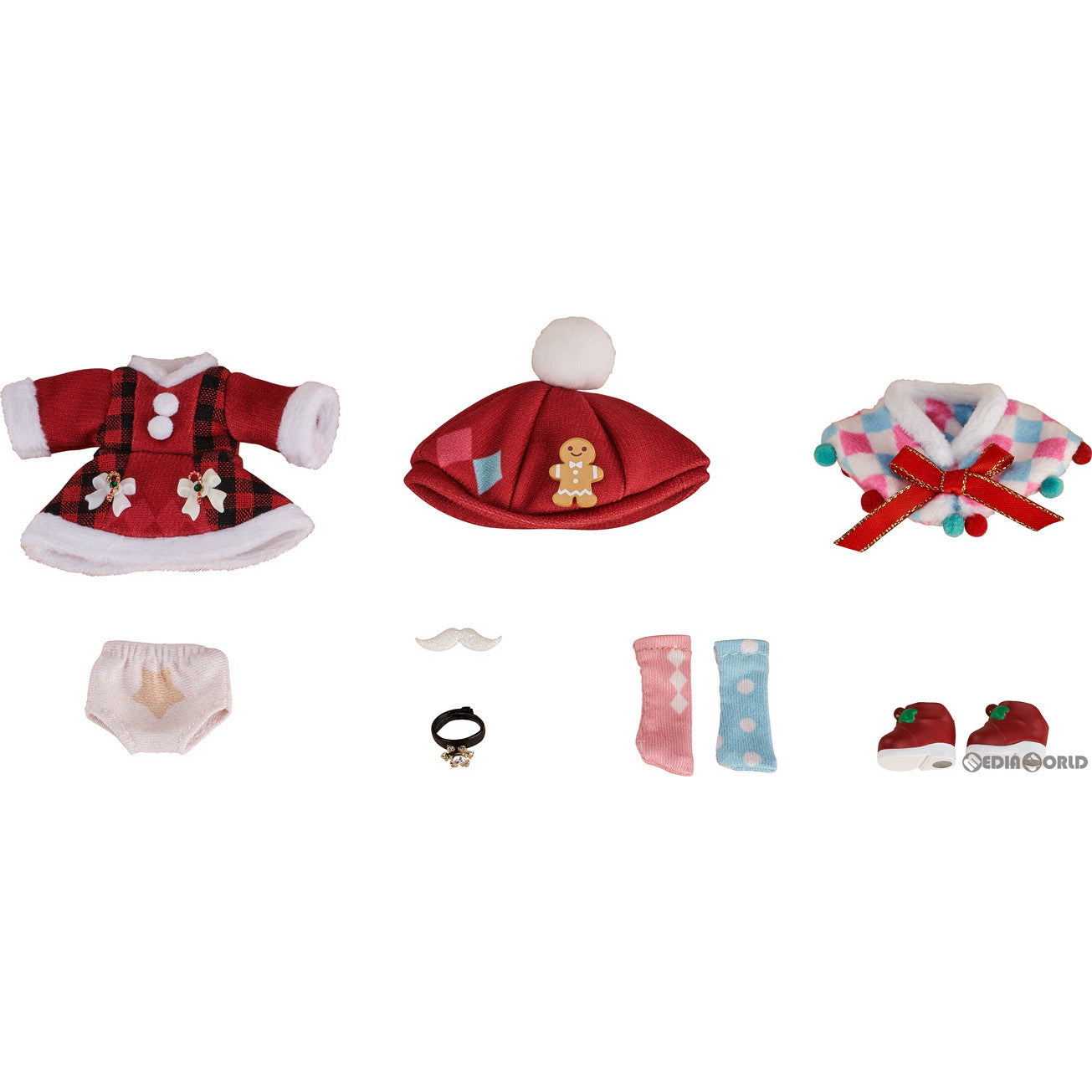 【新品即納】[FIG] ねんどろいどどーる おようふくセット 2022クリスマス:Girl フィギュア用アクセサリ グッドスマイルアーツ上海(20221217)