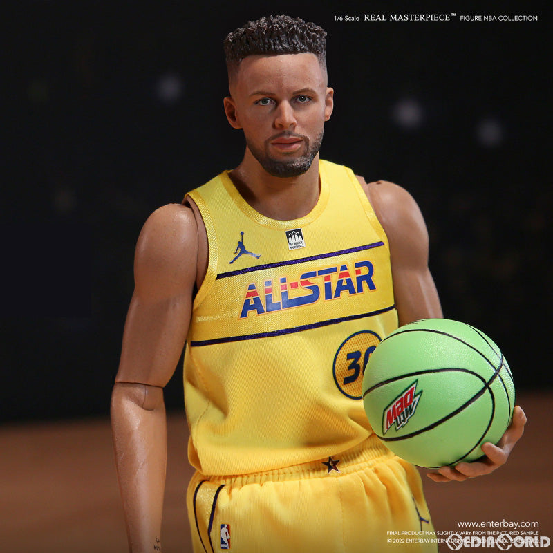 【新品即納】[FIG] リアルマスターピース NBAコレクション ステフィン・カリー 1/6 コレクティブル フィギュア 2021 オールスター スペシャルエディション 完成品 可動フィギュア エンターベイ(20230205)
