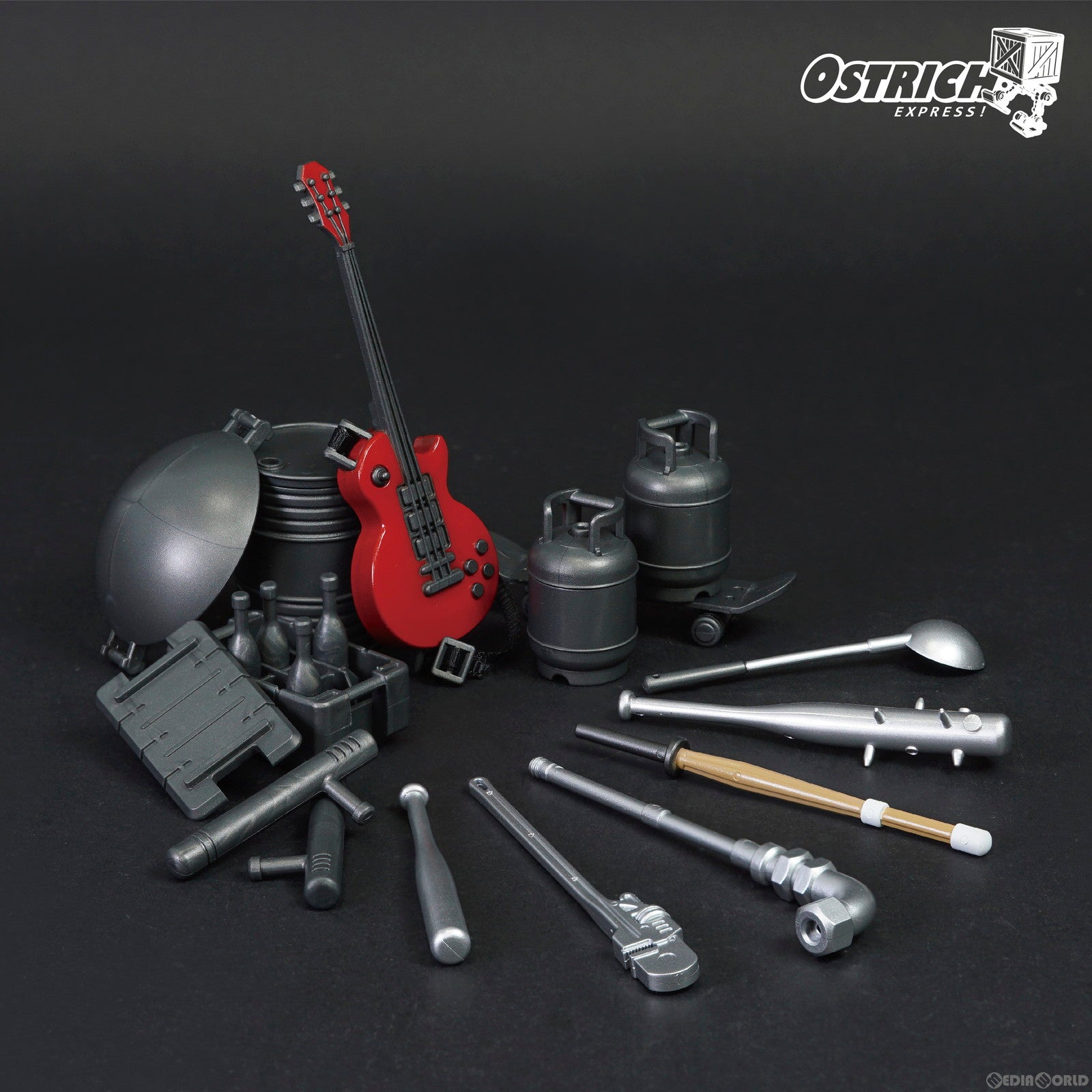【新品即納】[FIG] オストリッチ・エクスプレスシリーズ FAV-BX07 ストリート武器セットII 1/18 フィギュア用アクセサリ TOYS ALLIANCE(トイアライアンス) (20230531)