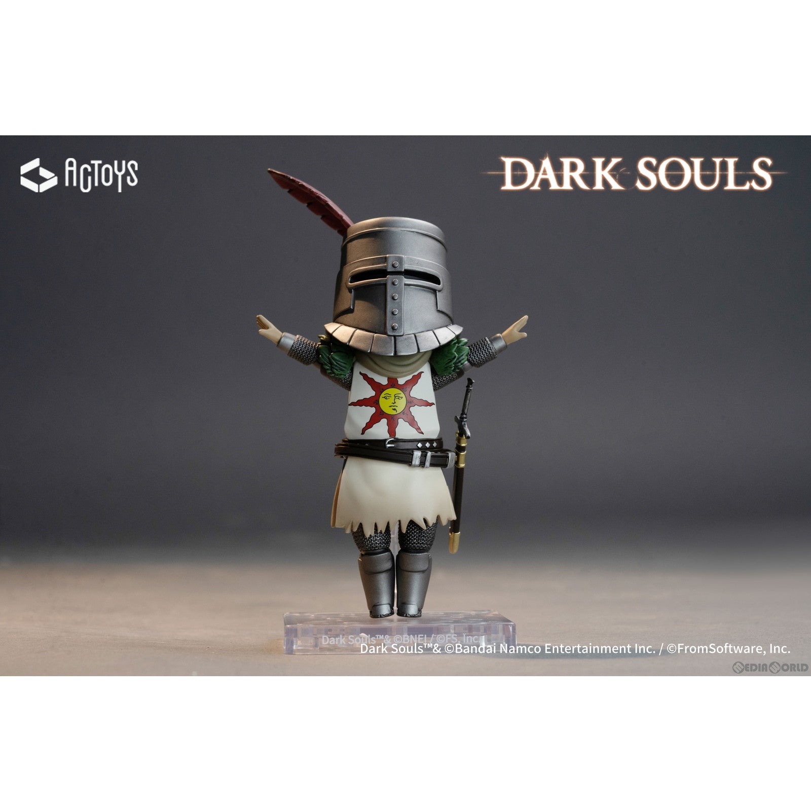 【新品即納】[FIG] 太陽の戦士ソラール DARK SOULS(ダークソウル) デフォルメアクションフィギュア 絵梦(エモン) トイズ(EMONTOYS) /ACTOYS(エーシートイズ) (20230531)
