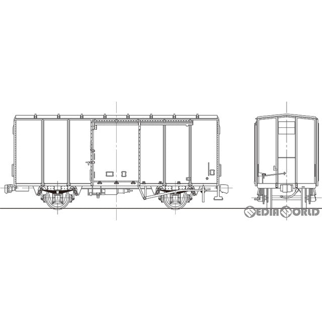 【新品即納】[RWM] 16番 国鉄 ワム400形 有蓋車 組立キット HOゲージ 鉄道模型 ワールド工芸(20220622)
