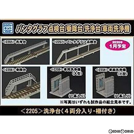 【新品】【お取り寄せ】[RWM] 2205 洗浄台 4両分・柵付き Nゲージ 鉄道模型 GREENMAX(グリーンマックス) (20200223)