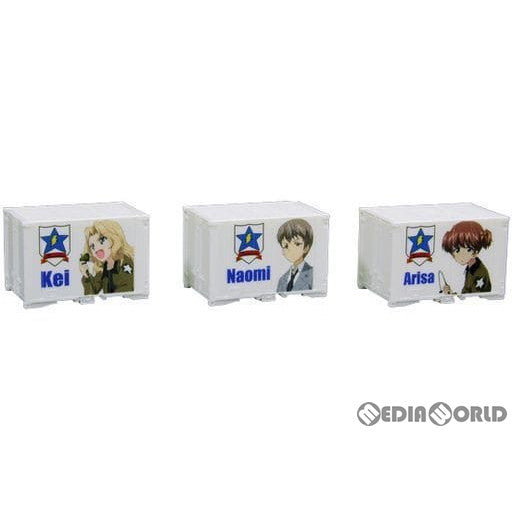 【新品】【お取り寄せ】[RWM] GP150-4 ガールズ&パンツァー 最終章 ミニキャラコンテナ 12ft サンダース大学付属高校 3個セット Nゲージ 鉄道模型 プラッツ(20210331)