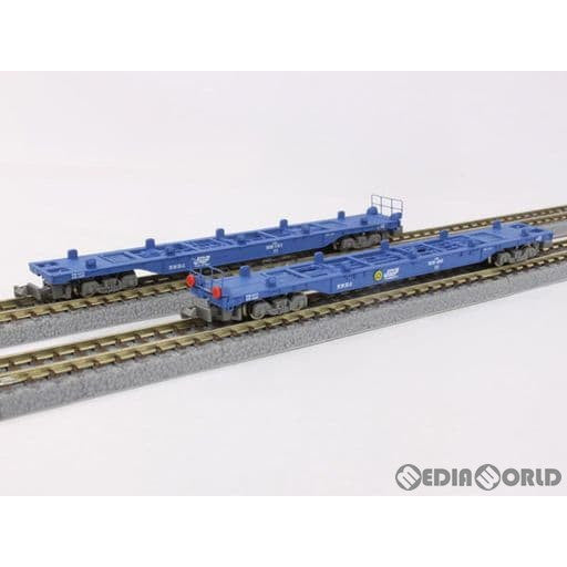 【新品】【お取り寄せ】[RWM] T007-1 コキ106 ブルー 2両セット(コンテナなし) (動力無し) Zゲージ 鉄道模型 ROKUHAN(ロクハン/六半) (20130331)