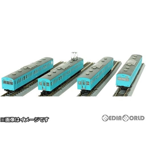 【新品】【お取り寄せ】[RWM] T022-12 国鉄103系 スカイブルー 低運転台タイプ 4両基本セット(動力付き) Zゲージ 鉄道模型 ROKUHAN(ロクハン/六半) (20200731)