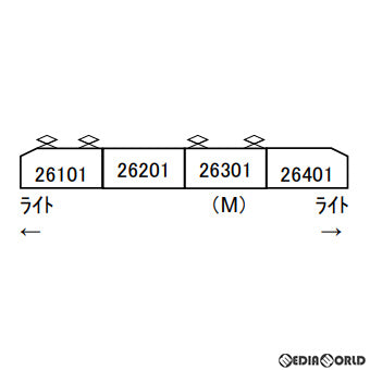【新品即納】[RWM] A9932 近鉄26000系 さくらライナー 第一編成 新塗装 4両セット(動力付き) Nゲージ 鉄道模型 MICRO ACE(マイクロエース) (20221210)
