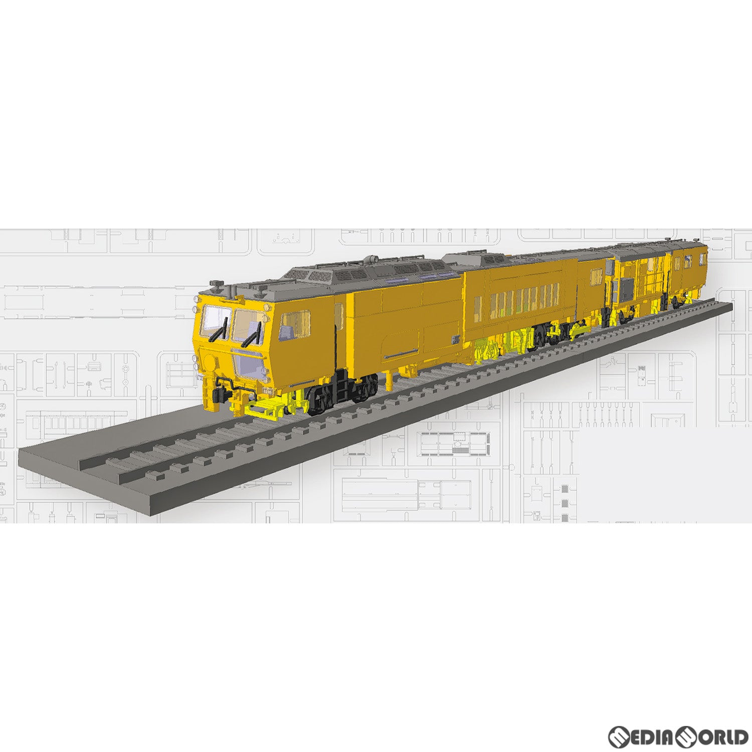【新品即納】[RWM] HO-001 マルチプルタイタンパー 09-16(プラッサー&トイラー純正色) ディスプレイキット 未塗装組立キット(動力無し) HOゲージ 鉄道模型 GREENMAX(グリーンマックス) (20220929)