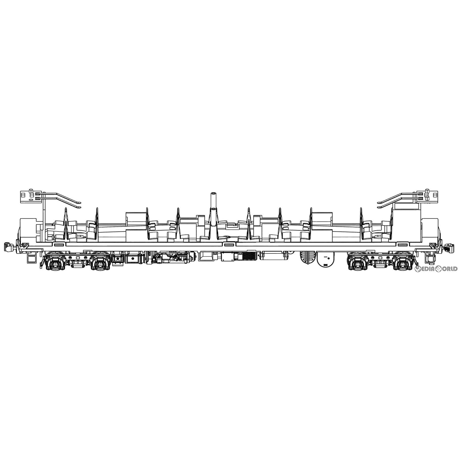 【新品即納】[RWM] TW-K20-DT19T キハ20系用トレーラーユニット(DT19) 前灯・標識灯用LED基板付 HOゲージ 鉄道模型 TRAMWAY(トラムウェイ) (20221014)