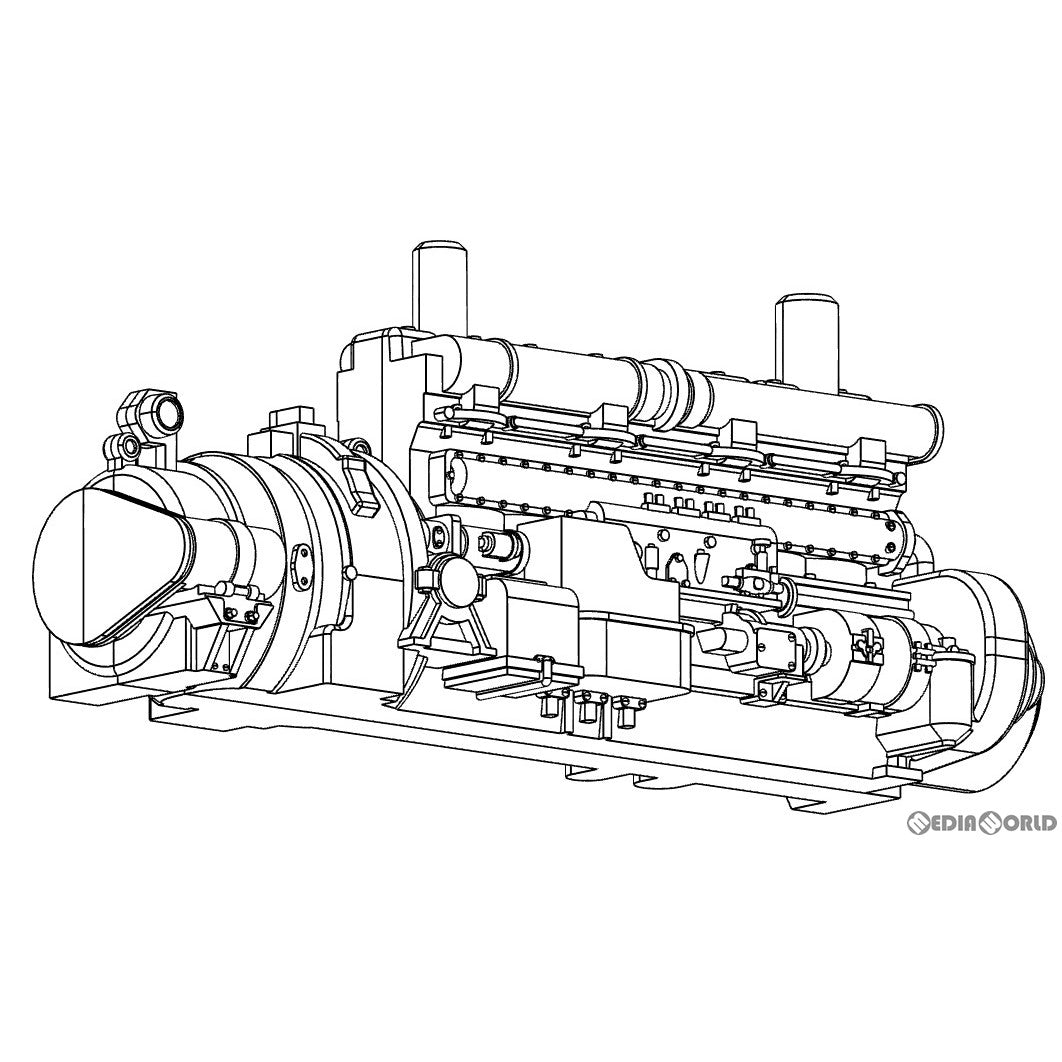 【新品即納】[RWM] TW-DC004 縦型エンジン(黒) HOゲージ 鉄道模型 TRAMWAY(トラムウェイ) (20220930)
